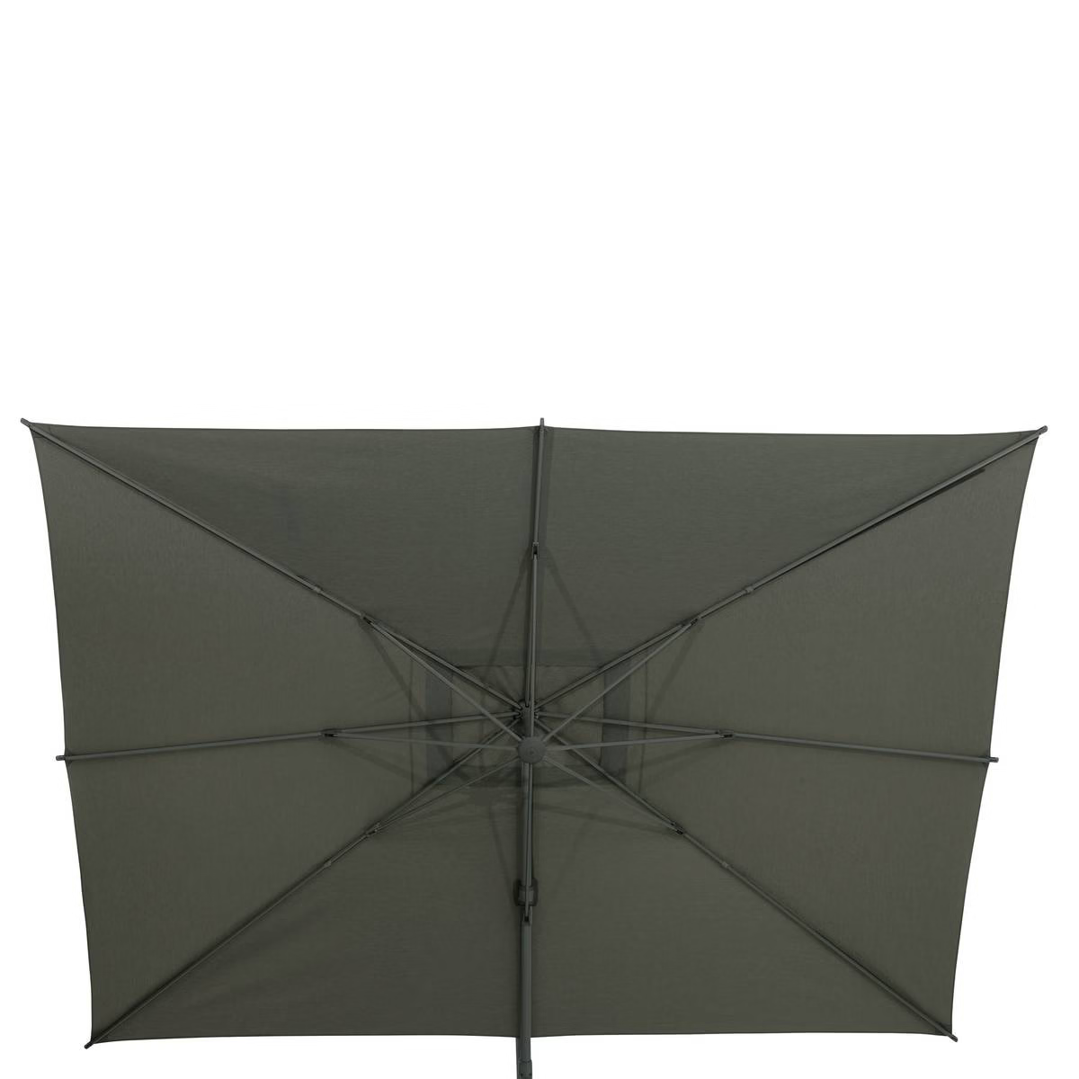 Parasol déporté rectangulaire inclinable MELHIA Vert laurier 4 x 3 m - Aluminium, Acier, Oléfine - Prix Destockage – Image 4