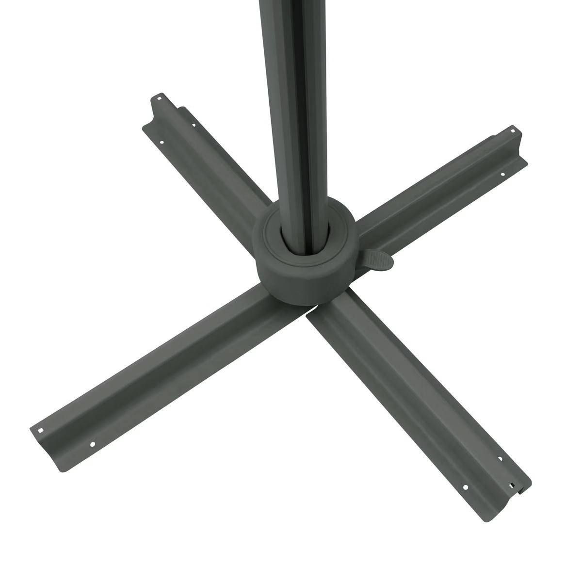 Parasol déporté rectangulaire inclinable MELHIA Vert laurier 4 x 3 m - Aluminium, Acier, Oléfine - Prix Destockage – Image 6