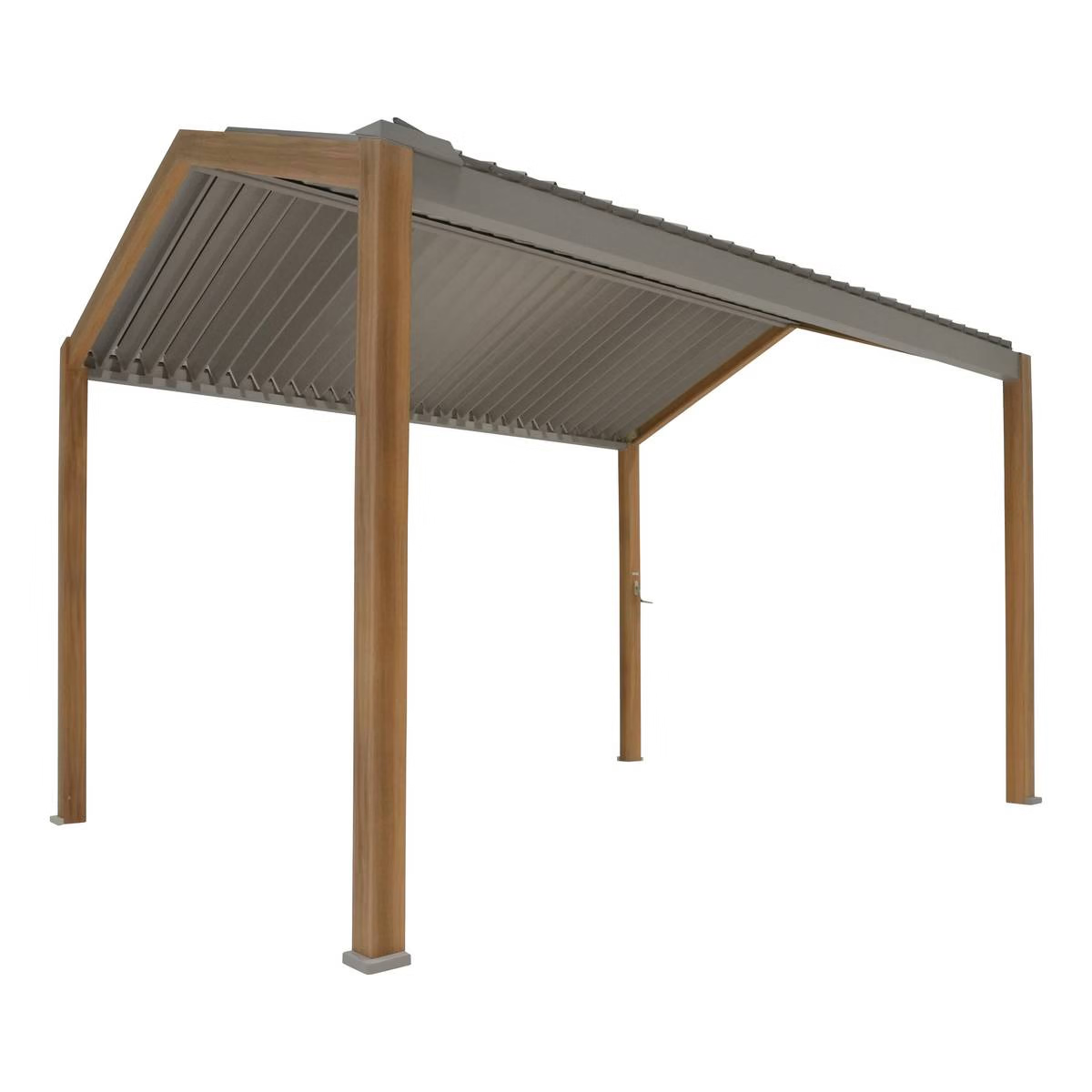 Pergola bioclimatique autoportante ECOZIA Honey 4 x 3 m - Structure en aluminium – Image 2