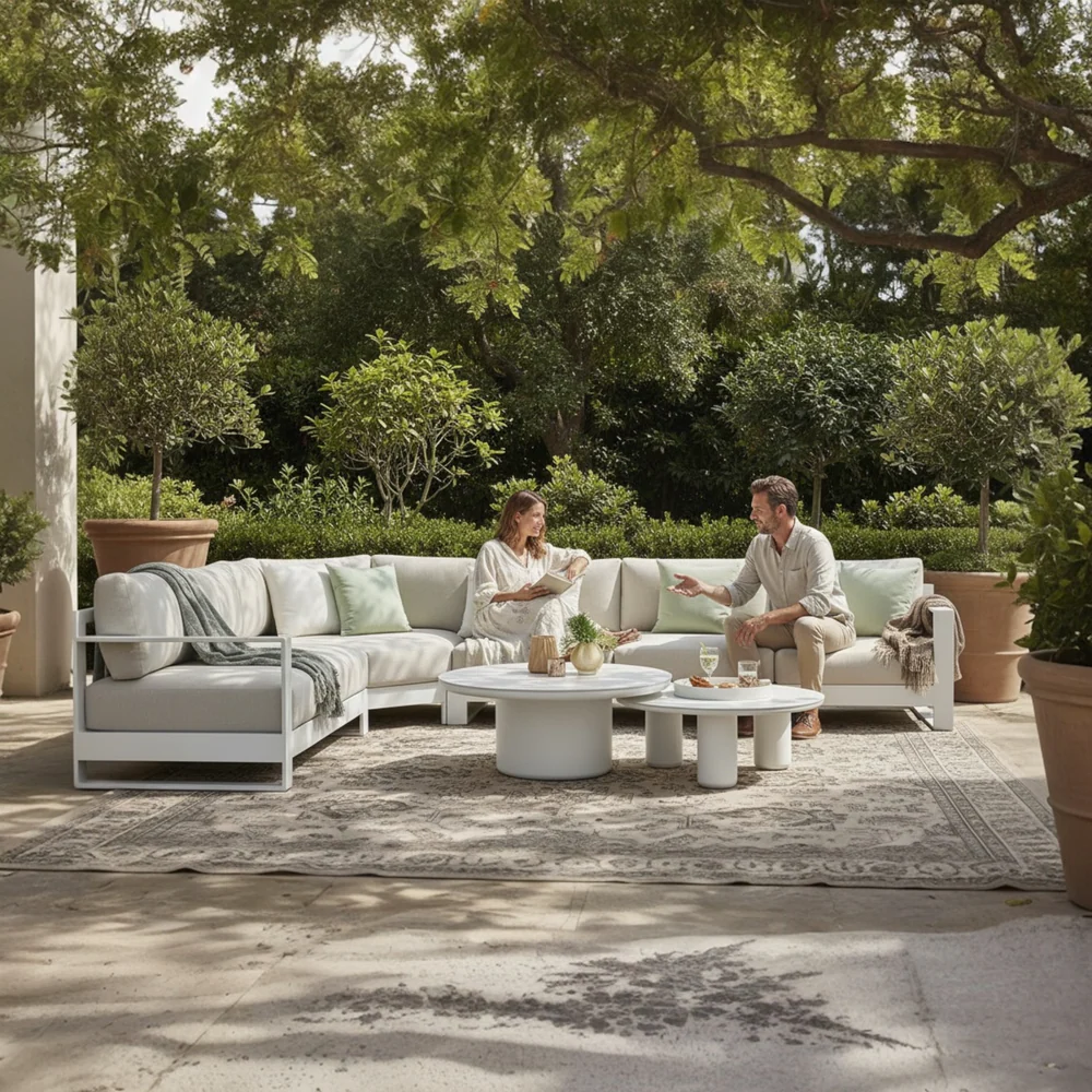 Salon de jardin design modulable aluminium haut de gamme - IRIS COSY – Image 2