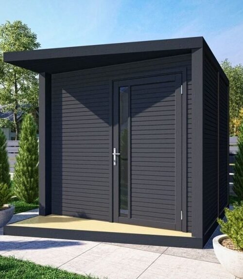 Abri de jardin NERIS Gris Anthracite – 237×297 cm